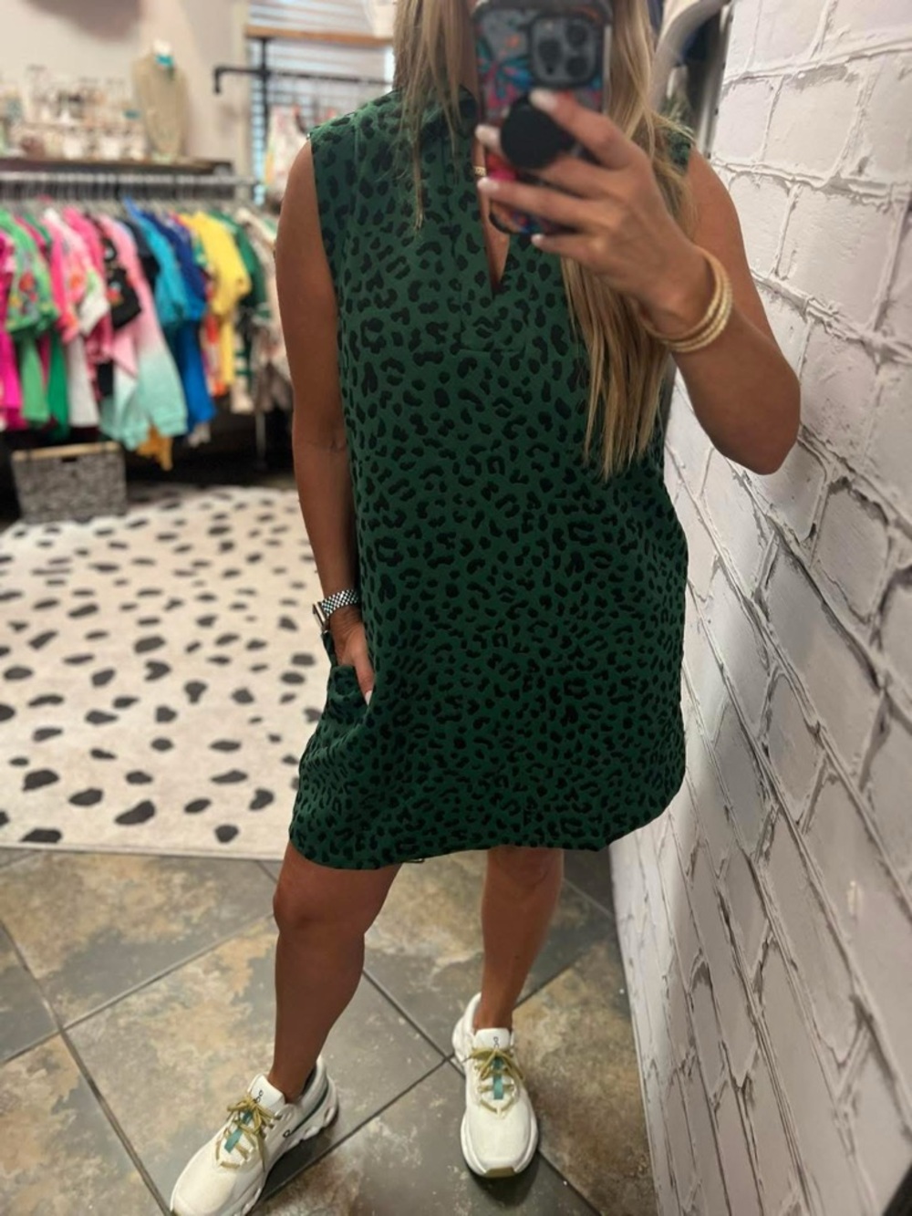 NWT entro Sleeveless Leopard Print Dress